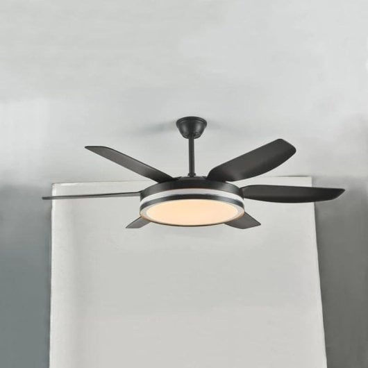 Bel Air Orion Ventilador de Techo con Luz y Mando a Distancia 72W 132cm Negro