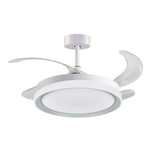 Ventilateur de plafond Bel Air Kigali 72W LED télécommande blanc argent