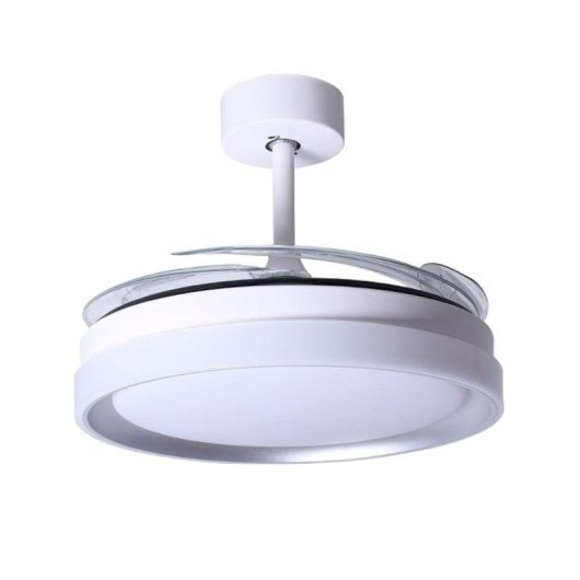 Ventilateur de plafond Bel Air Kigali 72W LED télécommande blanc argent