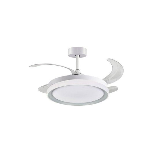 Ventoinha de teto Bel Air Kigali Mini 4 pás retráteis LED 48W 91cm temporizador