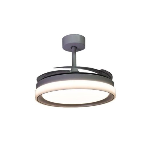 Ventoinha de teto Bel Air Kigali Mini 4 pás retráteis LED 48W 91cm temporizador