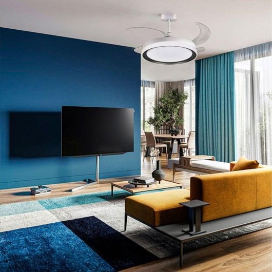 Ventilateur de plafond Bel Air Kigali LED 72W 108cm télécommande blanc