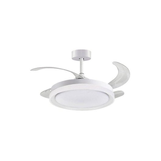 Ventoinha de teto Bel Air Home Kigali Mini LED 48W 91cm 4 pás retráteis