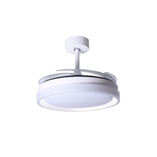 Ventoinha de teto Bel Air Home Kigali Mini LED 48W 91cm 4 pás retráteis