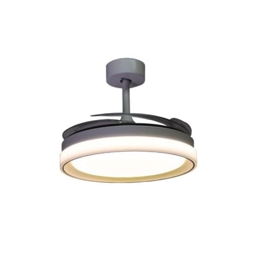 Ventoinha de teto Bel Air Home Kigali Mini LED 48W 91cm 4 pás retráteis
