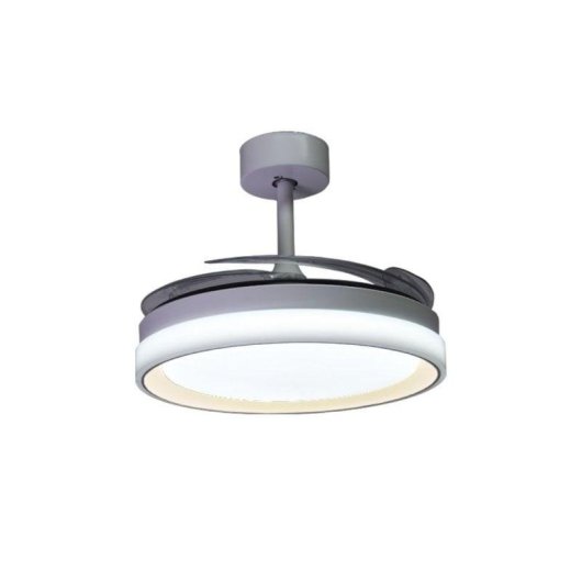 Ventoinha de teto Bel Air Home Kigali Mini LED 48W 91cm 4 pás retráteis