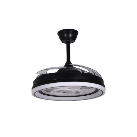 Ventilatore da soffitto Bel Air Dafne 72W LED 4 pale retrattili nero