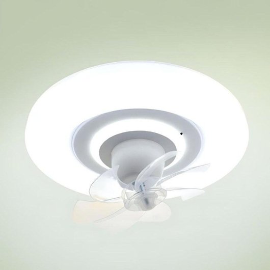 Ventoinha de Teto Bel Air Home Raki Move LED 38W 48cm 6 pás Branco