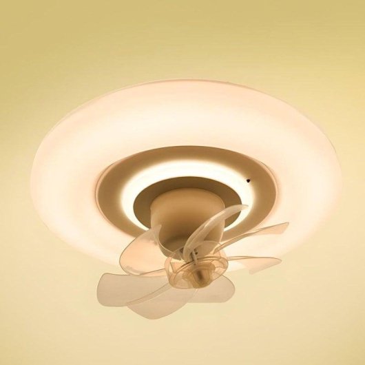 Ventoinha de Teto Bel Air Home Raki Move LED 38W 48cm 6 pás Branco