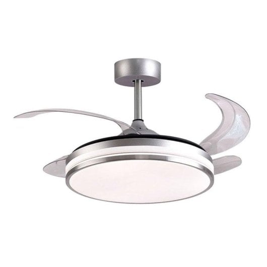Ventilateur de plafond Bel Air Kepler LED 72W 108cm télécommande argent