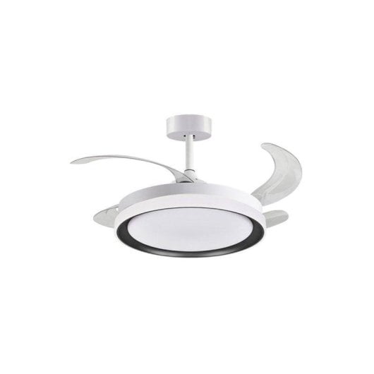 Ventoinha de teto Bel Air Kigali Mini LED 48W 91cm 4 pás retráteis