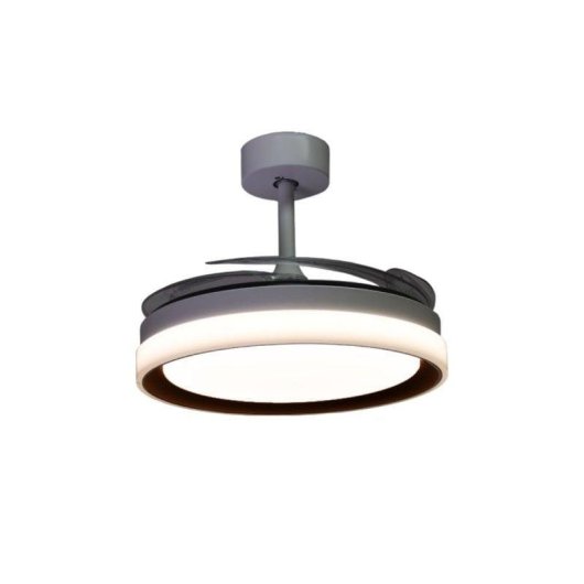 Ventoinha de teto Bel Air Kigali Mini LED 48W 91cm 4 pás retráteis