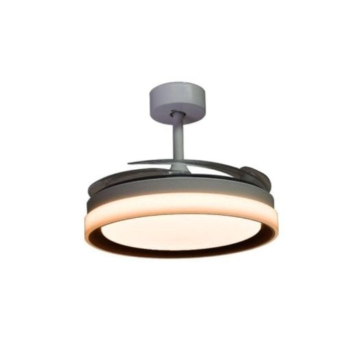 Ventoinha de teto Bel Air Kigali Mini LED 48W 91cm 4 pás retráteis