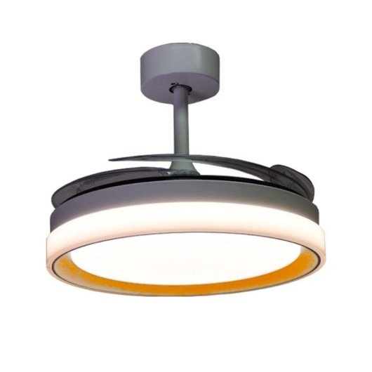 Ventilateur de plafond Bel Air Kigali 72W LED 108cm Blanc Or Télécommande