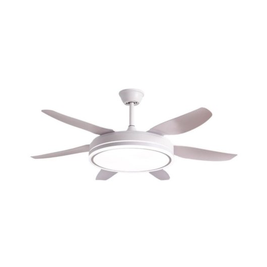Bel Air Orion Ventilatore da soffitto con luce e telecomando 72W 132 cm 6 pale Bianco