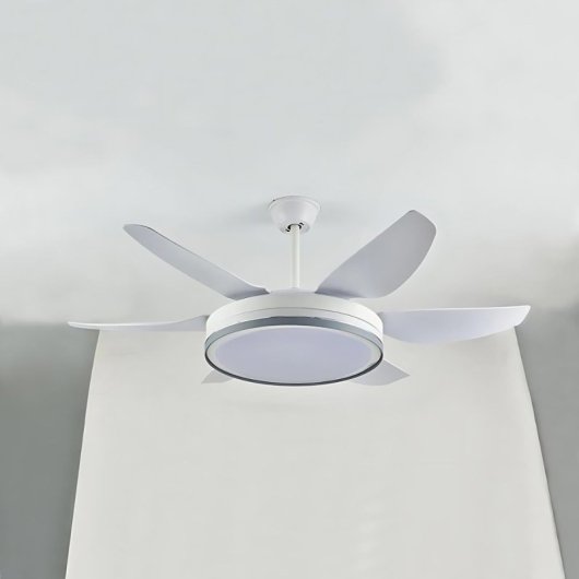 Bel Air Orion Ventilatore da soffitto con luce e telecomando 72W 132 cm 6 pale Bianco