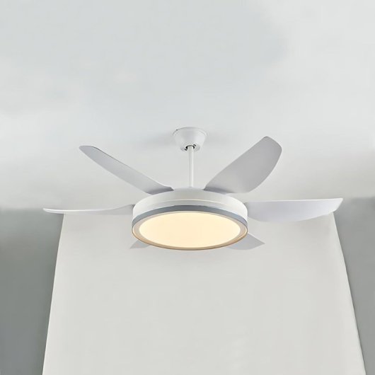 Bel Air Orion Ventilatore da soffitto con luce e telecomando 72W 132 cm 6 pale Bianco