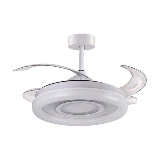 Ventilatore da soffitto Bel Air Amaltea LED 116W 108cm 4 pale retrattili bianco