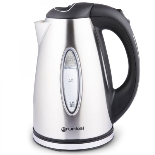 Grunkel HV-16GX Wasserkocher, 1,7 l, 2200 W, Edelstahl