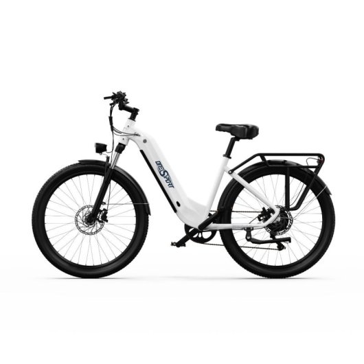 OneSport OT05 Bicicleta Elétrica Motor 250W Bateria 36V/18.2Ah Autonomia 60km Rodas 27.5" Branca
