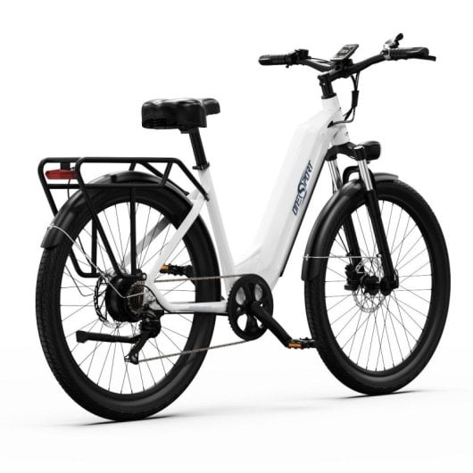 OneSport OT05 Bicicleta Elétrica Motor 250W Bateria 36V/18.2Ah Autonomia 60km Rodas 27.5" Branca