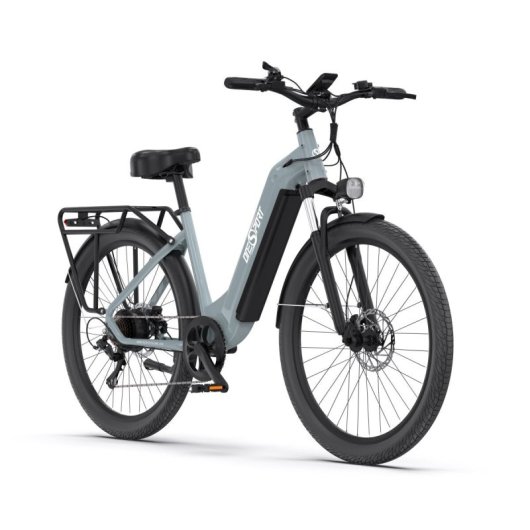 OneSport OT05 Bicicleta Elétrica Motor 250W Bateria 36V/18.2Ah Autonomia 60km Rodas 27.5" Cinzenta