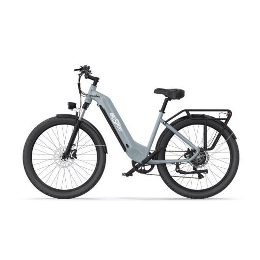 OneSport OT05 Bicicleta Elétrica Motor 250W Bateria 36V/18.2Ah Autonomia 60km Rodas 27.5" Cinzenta