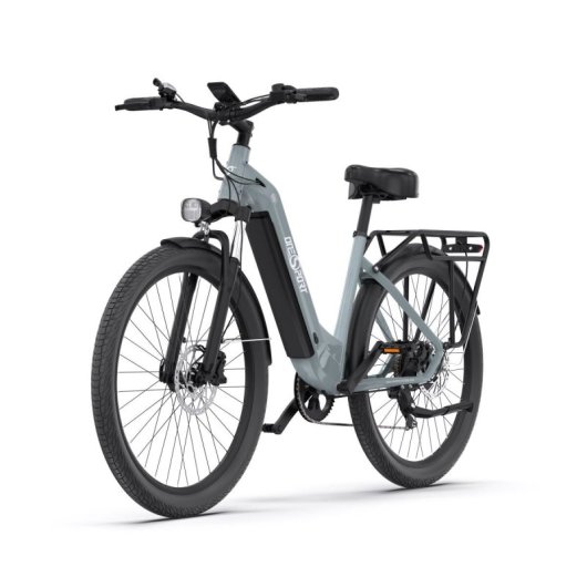 OneSport OT05 Bicicleta Elétrica Motor 250W Bateria 36V/18.2Ah Autonomia 60km Rodas 27.5" Cinzenta