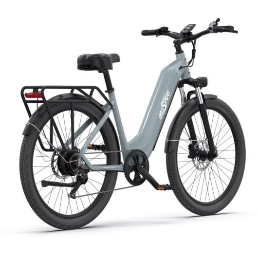 OneSport OT05 Bicicleta Elétrica Motor 250W Bateria 36V/18.2Ah Autonomia 60km Rodas 27.5" Cinzenta