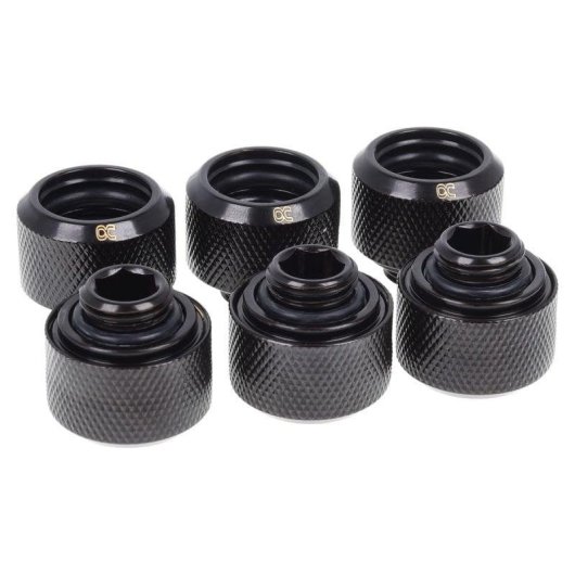Refrigeração Líquida Alphacool Eiszapfen 16/10mm Pack 6 Preto