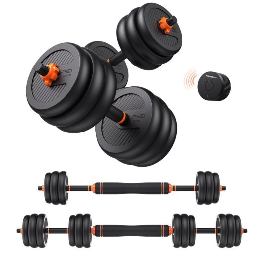 Xiaomi Kit Pesas 35Kg, Mancuernas (pesos + Barras) + Barra + Sensor Smart