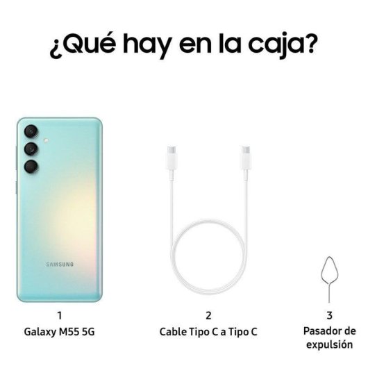 Samsung Galaxy M55 5G 8GB 256GB 6.7" Vert Clair