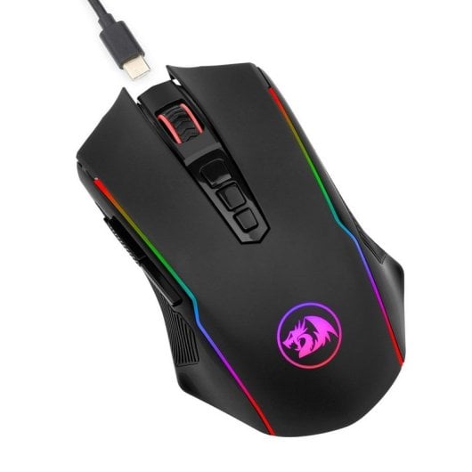 Redragon M910-KS Ranger Lite RGB Rattón Gaming Inalámbrico 8000 DPI Negro