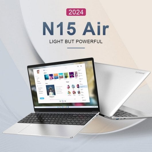 Ninkear N15 Air Laptop Intel N95/16GB/512GB SSD/15.6" Teclado Inglés