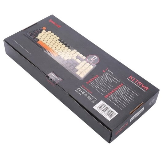 Redragon K636CLO-RGB Kitava Teclado Mecánico Gaming Switch Red Negro Teclado Inglés