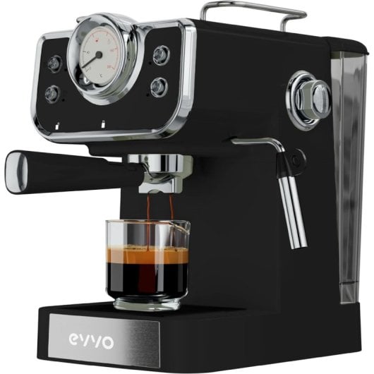 Caffettiera espresso retrò Evoo Intensa 15 bar Nero
