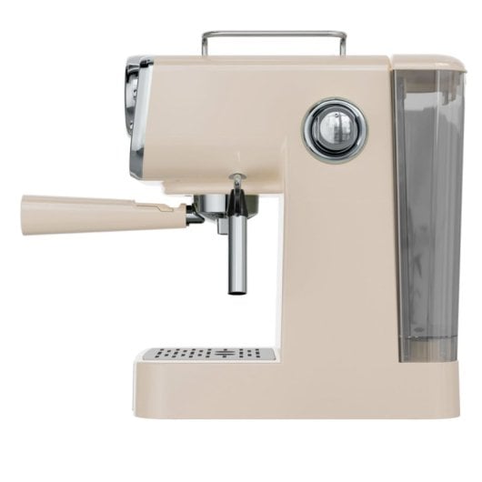 Evoo Intensa Retro Cafetera Espresso 15 Bares Beige