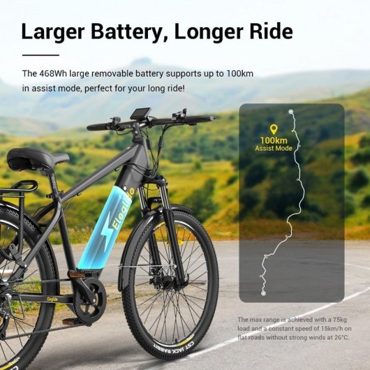 Eleglide T1 Bicicleta Eléctrica 27.5" 250W 468Wh Negra