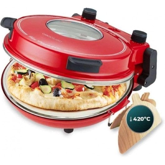 Horno pizza Cecotec Fun Pizza&co Mamma Mia 1200W pierre céramique 420°C