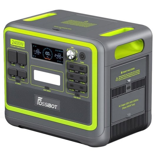 Central Elétrica Portátil Fossibot F2400 2048Wh 2400W Verde