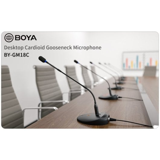 Boya BY-GM18CB Micrófono Cuello de Ganso Condensador