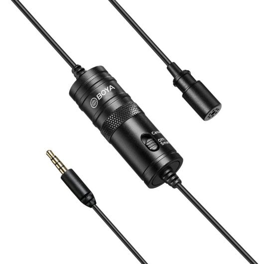 Boya BY-M1 Microfone Omnidirecional Profissional para Câmaras Reflex
