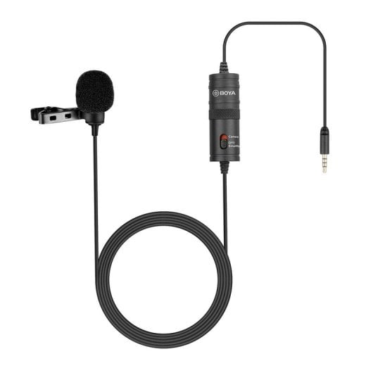 Boya BY-M1 Microfone Omnidirecional Profissional para Câmaras Reflex