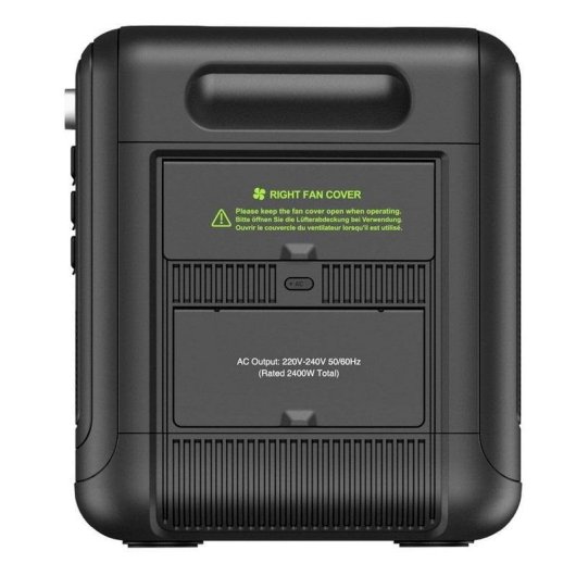 Estação de energia Fossibot F2400 2048Wh 6 AC 6 USB 4 DC Bateria LiFePO4 Inversor Bidirecional Carregamento Solar