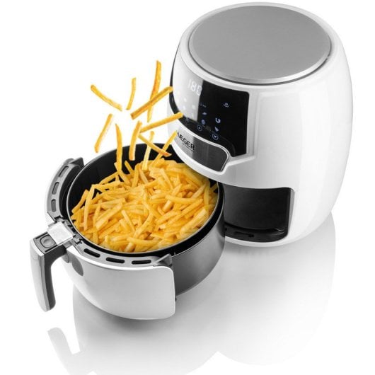 Haeger AF-D42.007A friggitrice Singolo 4,2 L 1500 W Friggitrice ad aria calda Bianco