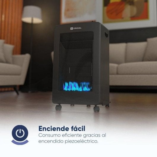 Estufa a Gás Chama Azul Origial RADIANCE 4200 4.200W Plegável Tripla Segurança