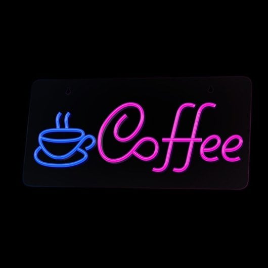 Forever Néon Plexi Led Café Rose Bleu Neolia
