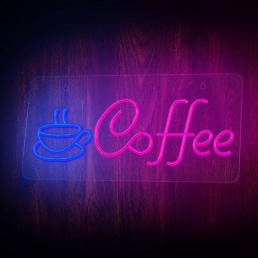Forever Néon Plexi Led Café Rose Bleu Neolia