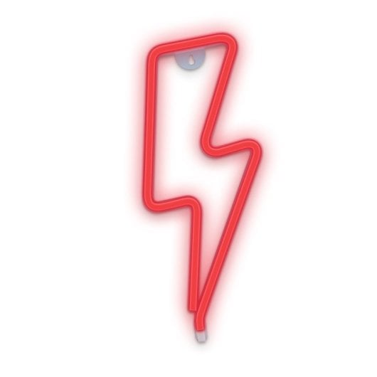 Forever Neon Led Light Bolt Rouge Chauve-souris+usb
