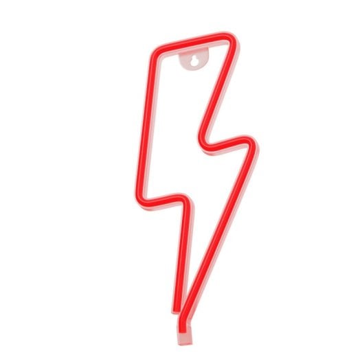 Forever Neon Led Light Bolt Rouge Chauve-souris+usb